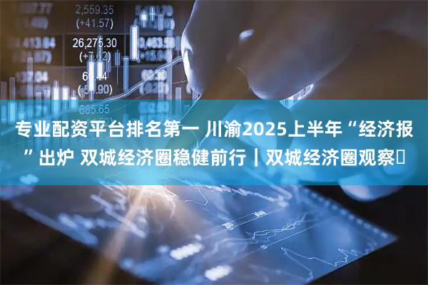 专业配资平台排名第一 川渝2025上半年“经济报”出炉 双城经济圈稳健前行｜双城经济圈观察㊼